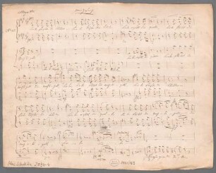 12 Partsongs, Coro maschile, KWV 7103 - BSB Mus.Schott.Ha 2034-4 : [without title]
