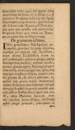 De gratiarum actione.