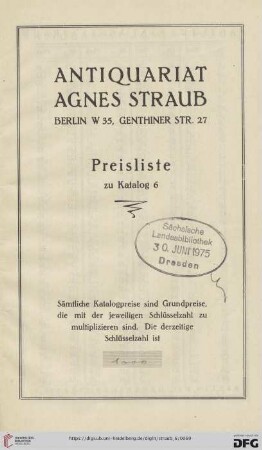 Preisliste