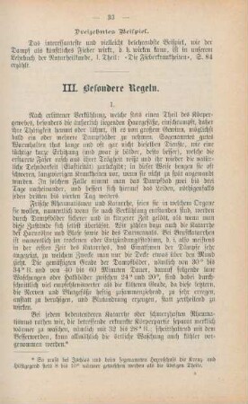 III. Besondere Regeln