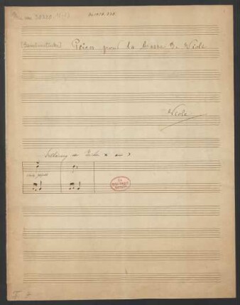 [Sammelhandschrift] 4 Instrumentalstücke