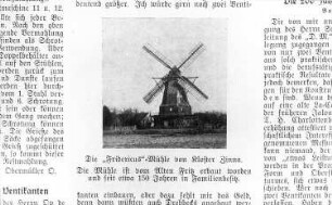 Jüterbog-Kloster Zinna. "Fridericus"-Mühle (Galerieholländer), aus: Deutscher Müller vom 27.3.1936