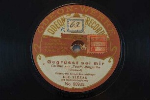 Gegrüsst sei mir : Cavatine aus "Faust", Margarethe / (Gounod)