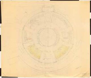Bundesgartenschau 1957, Köln: Tanzbrunnen Technischer Plan 1:200