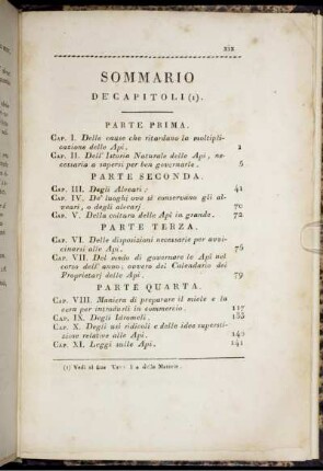 Sommario De' Capitoli (1).