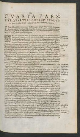 Quarta Pars, Sive Quartus Locus Epistolae ...