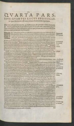 Quarta Pars, Sive Quartus Locus Epistolae ...