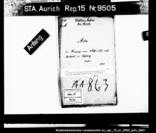 Das Gesuch des Jann Coobs Eschen um die Erlaubnis zur Anlage einer Wassermühle zwischen Voßbarg und Strackholt