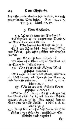 3. Vom Ehestande.