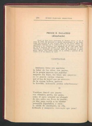 Pedro B. Palacios : (Almafuerte)