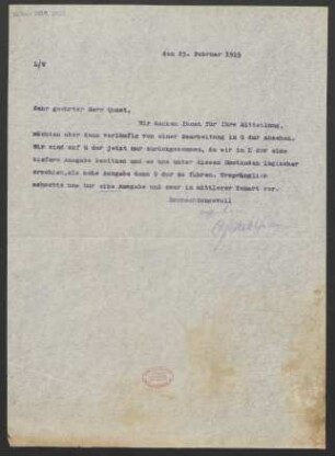 Brief an J. Quast : 25.02.1915