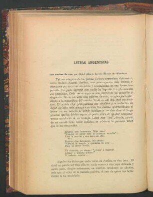 Letras argentinas
