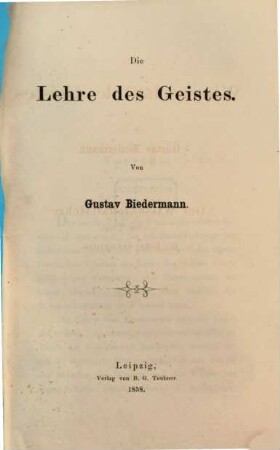 Die Wissenschaftslehre, 2. Die Lehre des Geistes