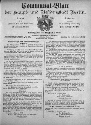 1884,50: No. 50, 14. Dezember 1884