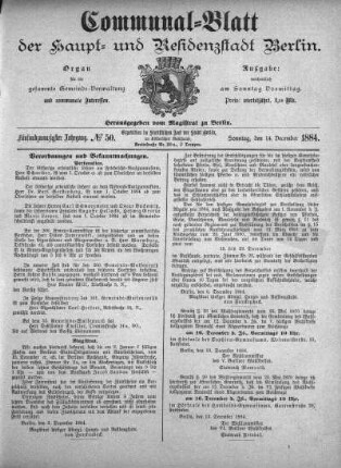 1884,50: No. 50, 14. Dezember 1884