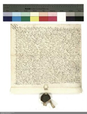 Revers Sebastians von Fulbach zu Gleusdorf und Christophs von Ostheim zu Friesenhausen bezüglich der Belehnung mit einem Hof in Rannungen durch Wolfgang [Schutzbar gen. Milchling], Abt von Fulda