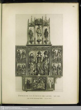 Flügelaltar Aus Eutritzsch Bei Leipzig. 1510-1520