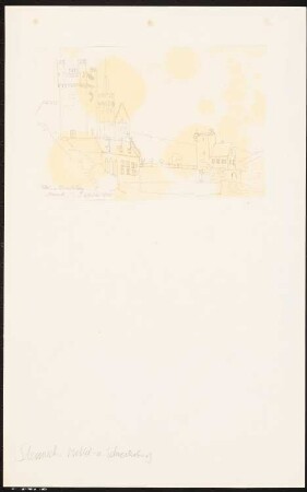 Burg Steinach, Neckarsteinach (Mittelburg und Vorderburg): Perspektivische Ansicht