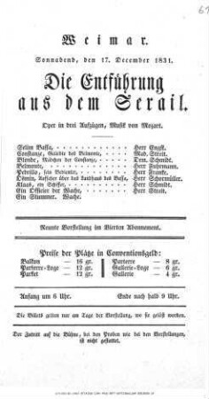 Die Entführung aus dem Serail