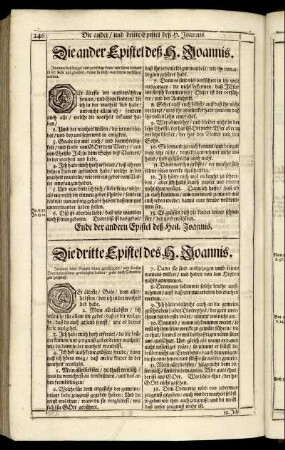 Die ander Epistel deß H. Joannis.