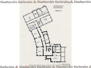 Beichel, Friedrich. Schulhausneubau Daxlanden