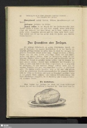 Das Tranchieren oder Zerlegen