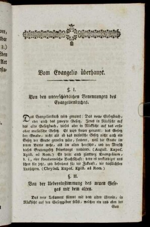 Vom Evangelio überhaupt