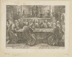 Letzte Abendmahl, Blatt 2 der Folge "Leiden, Tod und Auferstehung Christi"