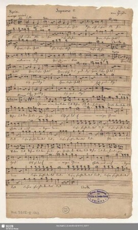 2 Sacred songs - Mus.3356-E-502 : V (4), Coro, orch