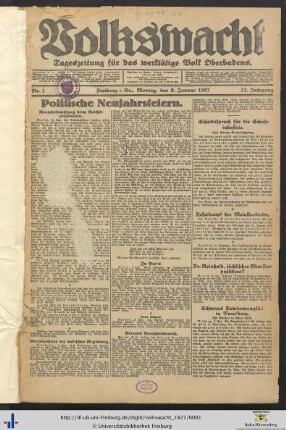 Nr. 1-25 (Januar 1927)