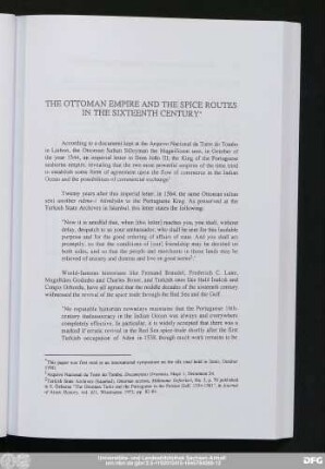 The Ottoman Empire And The Spice Routes In The Sixteenth Century