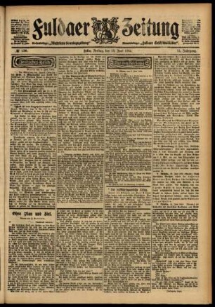 Ausgabe vom Freitag, den 10. Juni 1904.