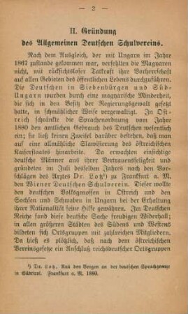 II. Gründung des Allgemeinen Deutschen Schulvereins