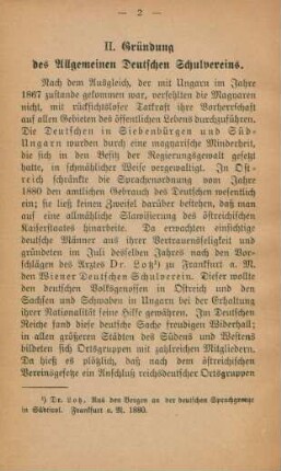II. Gründung des Allgemeinen Deutschen Schulvereins