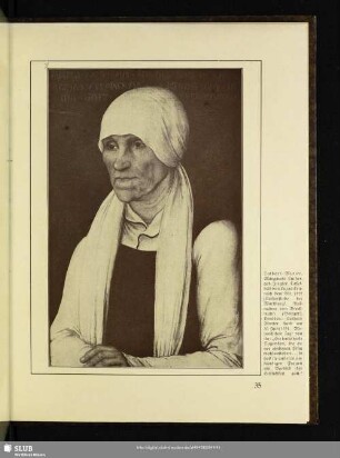 Luthers Mutter, Margarete Luther geb. Ziegler, Tafelbild von Lucas Cranach dem Ält. 1527