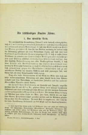 Die selbstständigen Staaten Asiens