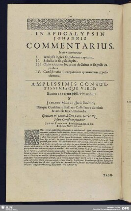 In Apocalypsin Johannis Commentarius