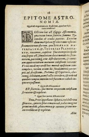 18-20, Epitome Astronomiae