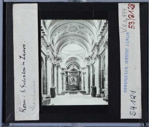 Rom, S. Salvatore in Lauro : Innenansicht, Blick nach O