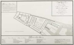 Wien: Grundriß des Palais Taroucca und des Augustinerklosters vor dem Umbau von 1802/03
