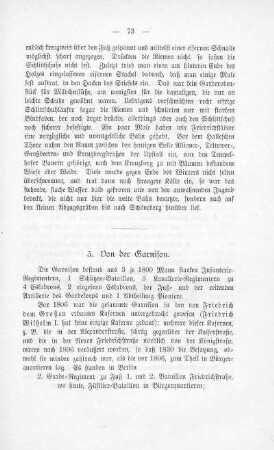 3. Von der Garnision