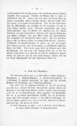 3. Von der Garnision