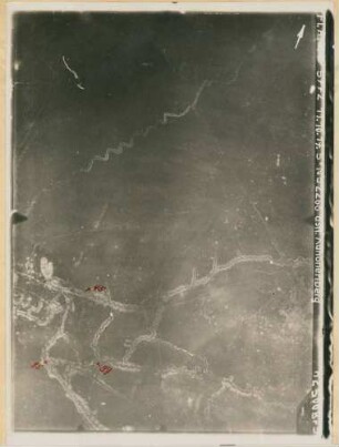Foto des Geländes östlich des Kanonenberges nördlich von Massiges (Luftbild)