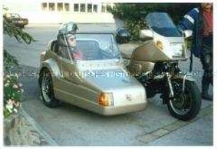 BMW Motorrad mit Beiwagen (ME M 172), Vorderansicht