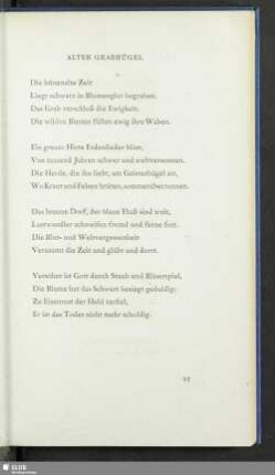 Alter Grabhügel