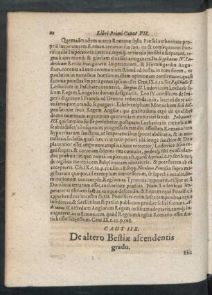 Caput IIX. De altero Bestiae ascendentis gradu