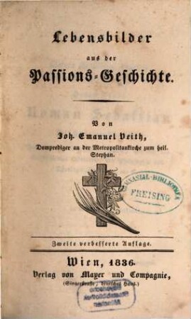 Lebensbilder aus der Passions-Geschichte