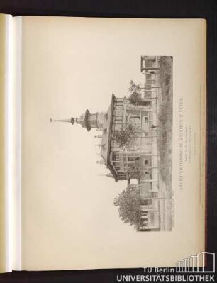 Architektonische Studienblätter. Serie III, No. 130. Villa Palais-Strasse. Strehlen - Dresden.