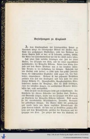 Beziehungen zu England.