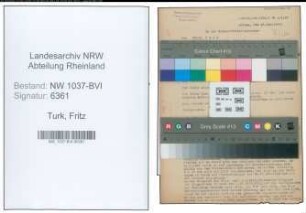 Entnazifizierung Fritz Turk , geb. 17.06.1889 (Polizeibeamter)